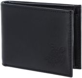 oxmox Leren portemonnee Leather RFID Protect Pocketbörse Turtle 2.0 Embossed Black zwart
