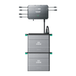 Zendure Solarflow Hub 2000, station électrique pour balcon, avec entrée solaire 1800w, capacité extensible de 7680wh, sortie 1200 W, 2xAB2000L