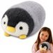 Lean Toys Pluche Pinguïn Souple Peluche Blanc et Gris 16 cm