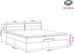 vidaXL Ottoman Bed with Mattress and Headboard Black 140 x 200 cm Fabric