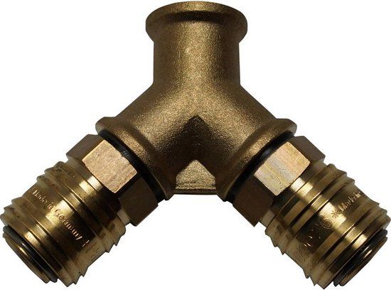Aerotec 20052942ZLOSE Persluchtverdeler - 3/8 inch IT - 2x koppeling - 1 stuk