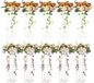 VEVOR présentoir à fleurs de 10 pièces de 60 cm de haut pour mariage, avec plateau en acrylique, vase en acrylique, colonne, centre de table géométrique, présentoir de fleurs pour événements de scène, réception, décoration de fête à la maison