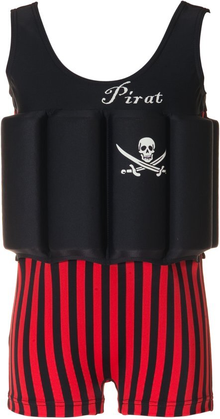 Beverly Kids UV drijfpakje Kinderen Captain Jack - Zwart - Maat 110