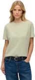 Superdry Essential Logo Geborduurde T-shirt Dames Dusty Sage
