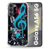 Cokitec Samsung Galaxy A56 5G Muziek Cle Sol Blauw Versterkte hoes