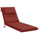 vidaXL Ligstoel Kussen GEMERT 100% Polyester Rood 190 x 60 x 9 cm