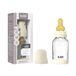 BIBS Boheme Biberon en verre, 120 ml, anti-colique, tétine ronde en latex de caoutchouc naturel, favorise l'allaitement naturel, ivoire