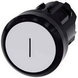 Siemens AG 3SU1000-0AB60-0AC0 SIE Bouton-poussoir Ø22mm rond Blanc