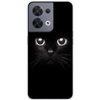 1001 coques Oppo Cat Eyes Siliconen hoesje compatibel met Oppo Reno 8 5G
