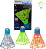 Alldoro Mega Led Shuttle, 17.5cm, Assorti, 3 Kleuren LED, Shuttle, Incl Batterijen