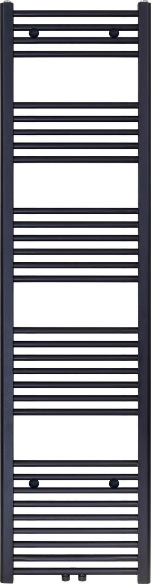 Belrad Handdoekradiator 1800x400mm 699W Geborsteld Mat Wit