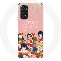Maniacase Hoesje voor Xiaomi Redmi Note 11S 4G Demon Slayer Merry Christmas Poster Anime Manga