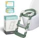 Kids4u® - Réducteur de toilette avec marchepied - Vert/Gris - Avec système de récompense