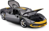 Ferrari 296 GTB Assetto Fiorano - 1:18 - Bburago - Geel/Grijs