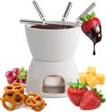 Joeji's Kitchen Keramische chocoladefondue kookgerei Complete kaasfonduesets met fonduepan Kaars en vorken