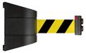 Support mural pour ruban de signalisation magnétique, 4,5 mètre, noir/jaune