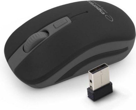 Esperanza Wireless Mouse - Black/Grey - EM126EK