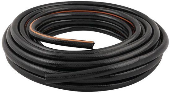 BLACK+DECKER Tuinslang 15 Meter - 13MM - Duurzaam PVC - Zwart/Oranje