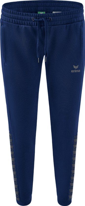 Erima Essential Team Sweatbroek Dames - New Navy / Slate Grey - Maat 34
