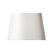 Watt & Veke Abat-jour ovale Basic, blanc, longueur 26 cm