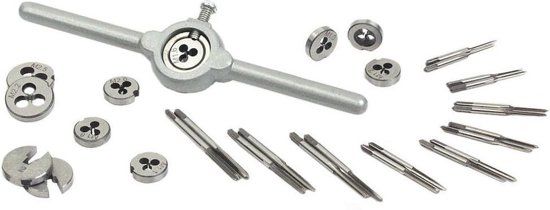Brüder Mannesmann Precisie tap- en snijmoerenset 31-delig