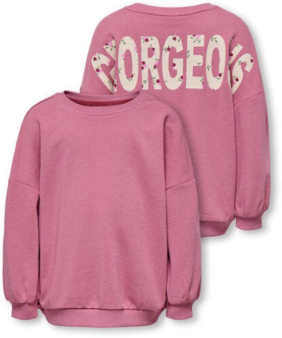 ONLY KIDS ONLY Mini trui GEORGIA Heather Rose Loose Fit Katoen Maat 92