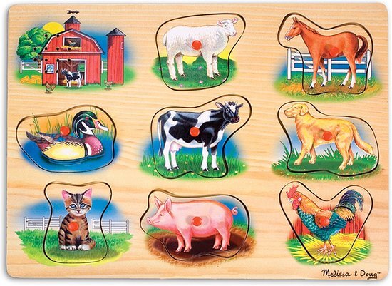 MELISSA & DOUG - Boerderij - Legpuzzel met geluid