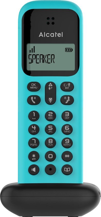 Alcatel D285S single draadloze huistelefoon voor de vaste lijn - turquoise