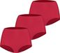 Ten Cate Secrets High Waist Slip - 3-pack - Rood - Maat XL