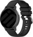 Strap-it Smartwatch siliconen Classic bandje - zwart