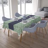 Bonamaison Tafelkleed, Anti-Mold, Sneldrogend, Waterdicht, 100% Polyester Tafellaken, Willekeurig patroon, 140 x 200 Cm