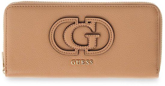 GUESS Portemonnee Isola SLG Zip Around Wallet Beige Taupe