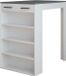 Vicco Table de bar – 67 x 100 cm Blanc/anthracite