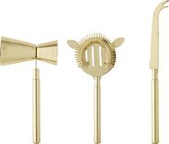 Bloomingville Cocktailbarset Goud Roestvrij staal Set van 3