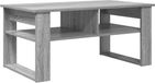 vidaXL Salontafel Grijs Sonoma 96 x 54 x 44 cm Bewerkt hout