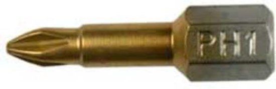 Wolfcraft Torsie TiN-bits, kruiskop (PZ 3), 2 stuks