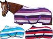 HKM afzweetdeken -Fashion Stripes- met kruisriem 8055 Indigo/Off White/wijnrood155