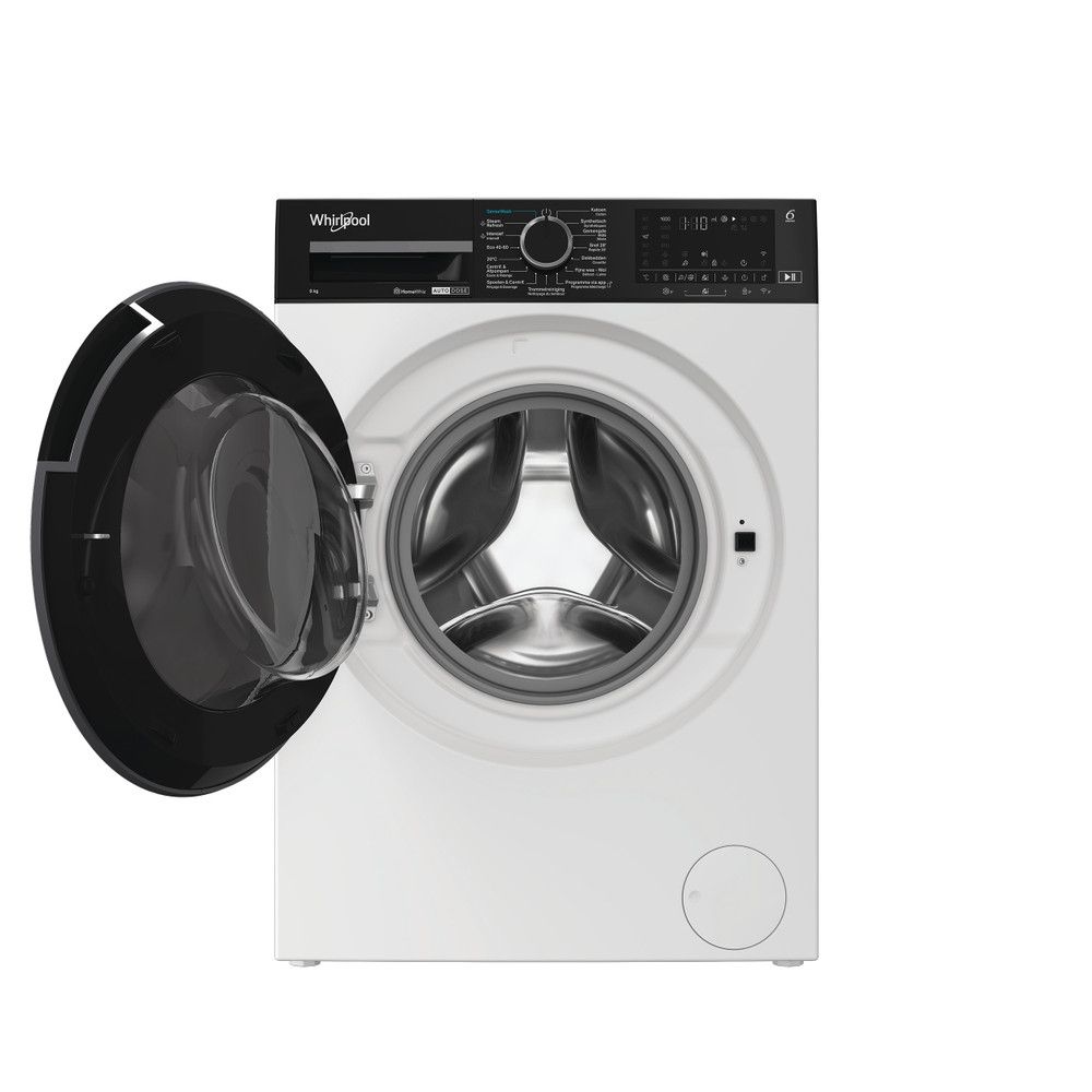 Whirlpool WPM 966W ADS BE AutoDose Wasmachine - 9 kg - 1600 RPM - Wit, Zwart