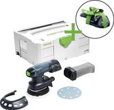 Festool ETSC 125-Basic-Promo 2021 18V Li-Ion Accu orbital sander Set (1x 3.1Ah) - 125mm - Brushless