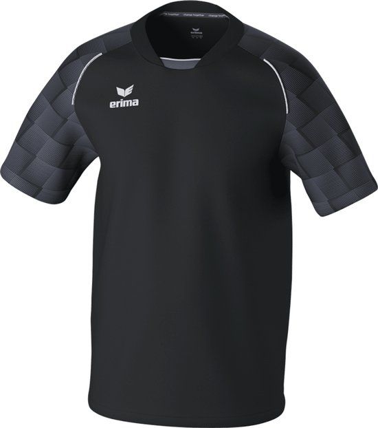 Erima Evo Star Shirt Kinderen - Zwart / Slate Grey - Maat 164