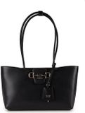 GUESS Janie Logo Girlfriend Carryall Zwarte Schoudertas