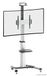 RICOO FS0444 Tv-standaard, oprolbaar, in hoogte verstelbaar, universeel voor 40-75 inch, televisiestandaard met wieltjes, staande televisievoet, tot 50 kg, max. VESA 400 x 400 mm, tv-poten