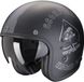 Scorpion Belfast Evo Spade Matt Zwart Zilver Jethelm - Helm