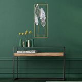 Handgeschilderde metalen decoratieve wandaccessoires, 32 x 90 x 5 cm, 100% metaal, unieke kleurvariaties | Perfect voor woondecoratie en kunstliefhebbers