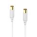Hama 00202025 coax-kabel 5 m Coaxiaal Wit