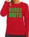 Bellatio Decorations Foute kersttrui / sweater Kerst Muts rood voor dames - Kersttruien XL