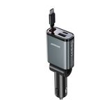 JOYROOM JR-CCL07 Auto Oplader Universeel Zwart Sigarettenaansteker Snel opladen 30W