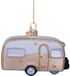 Vondels Boule de Noël - Caravan 7cm Or, Blanc