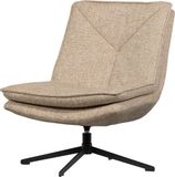 WOOOD Milaro Draaifauteuil - Polyester - Naturel Melange
