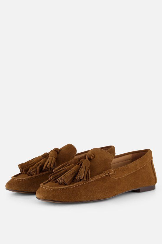 Linea zeta Loafer Cognac Suède - Maat 41